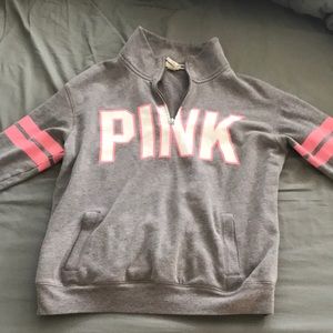 Gray pink sweatshirt